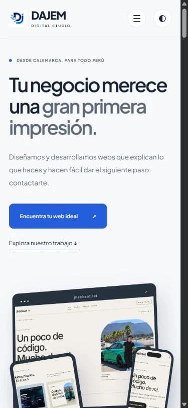 Captura real de DAJEM en móvil
