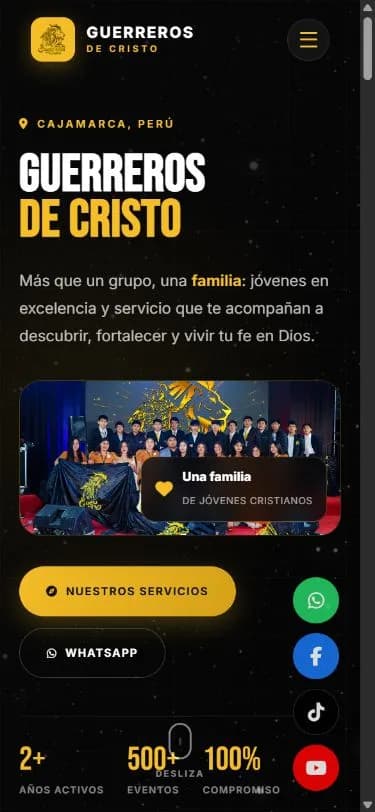 Captura real móvil de Guerreros de Cristo